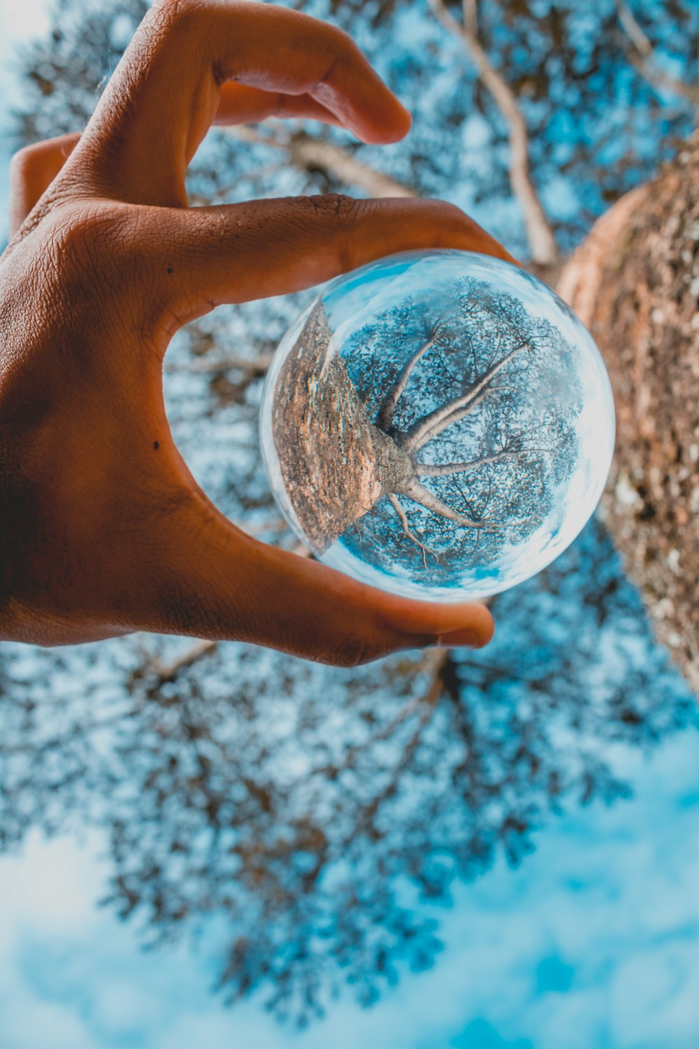 round clear glass ball