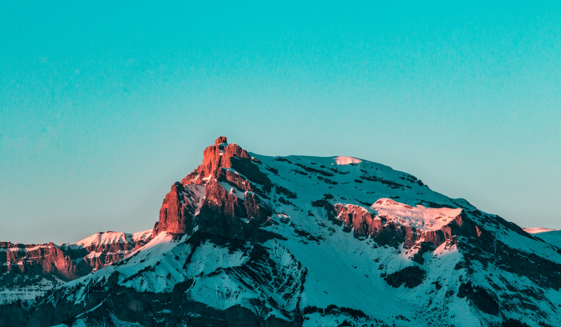 landscape photography of white and brown mountain