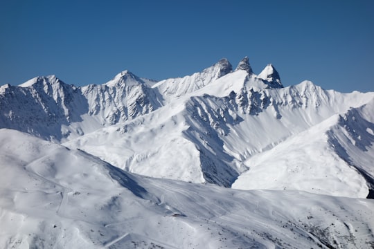 landscape photography of white mountain in Valloire France