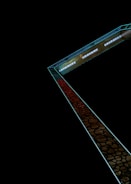 Macro texture of molecular structures illuminated with obsidian and gold highlights.