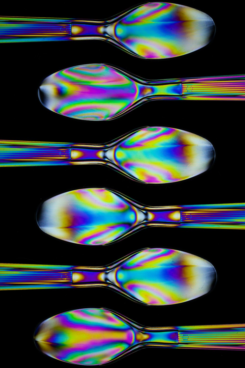 iridescent spoon artwork