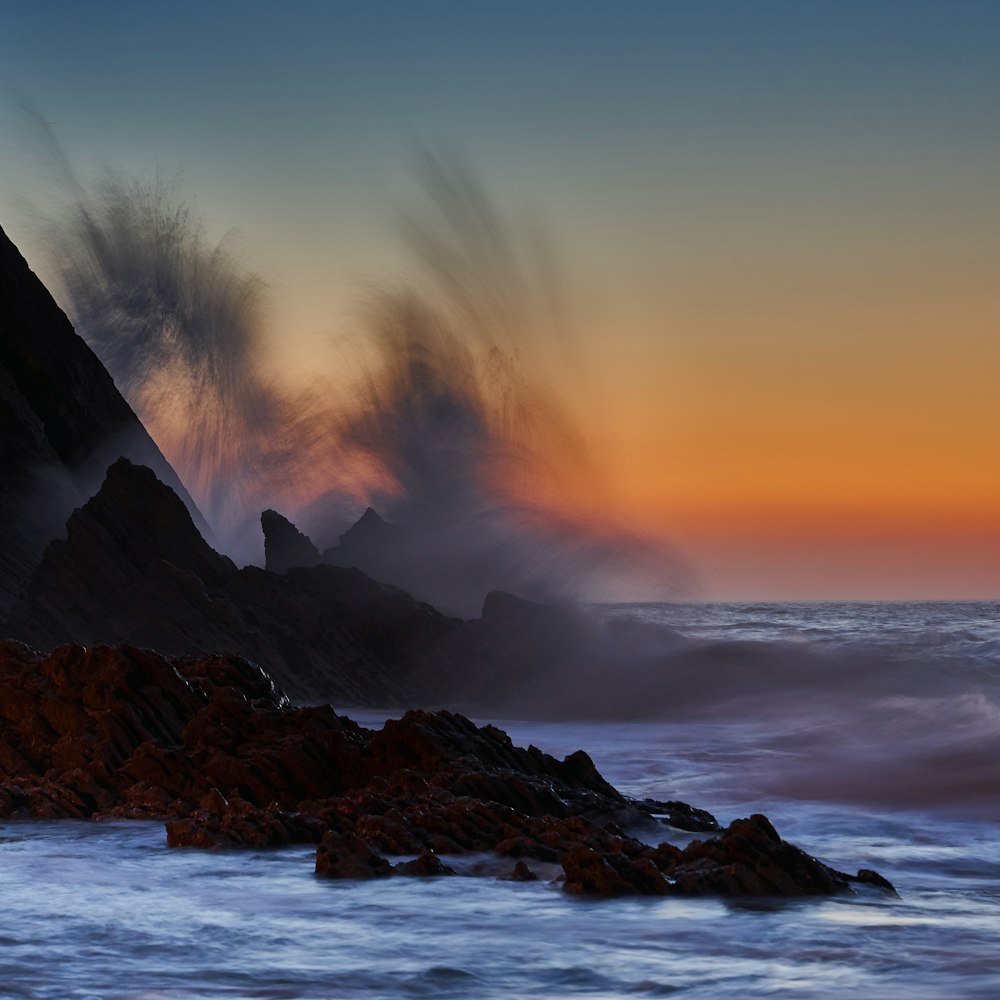 brown rock formation