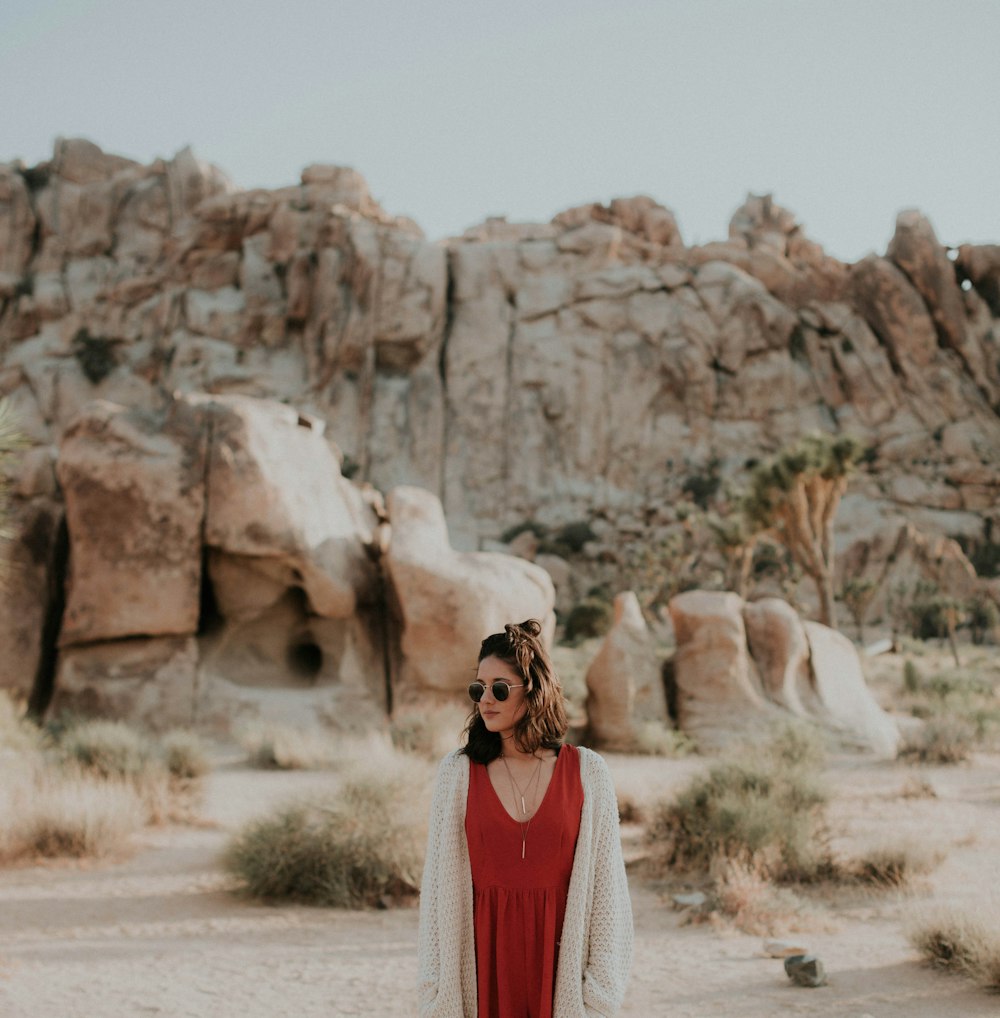 woman standing outdoor