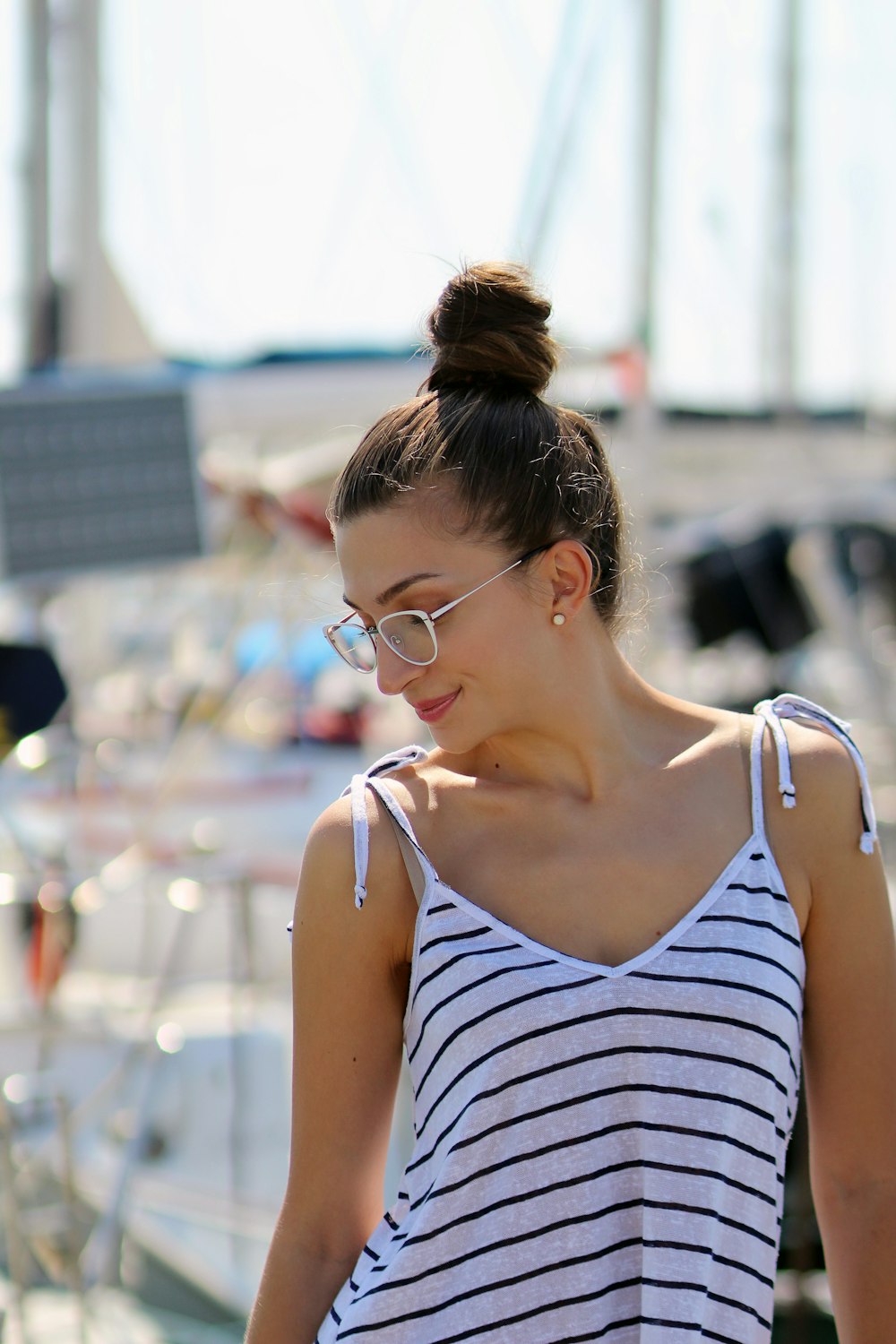 woman in eyeglasses