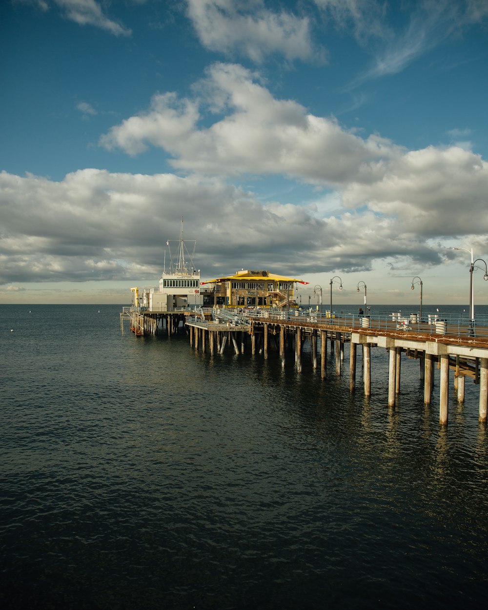 white and brown wooden dock during daytime