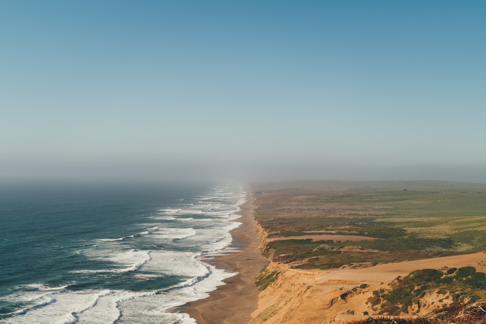 water waves on sand