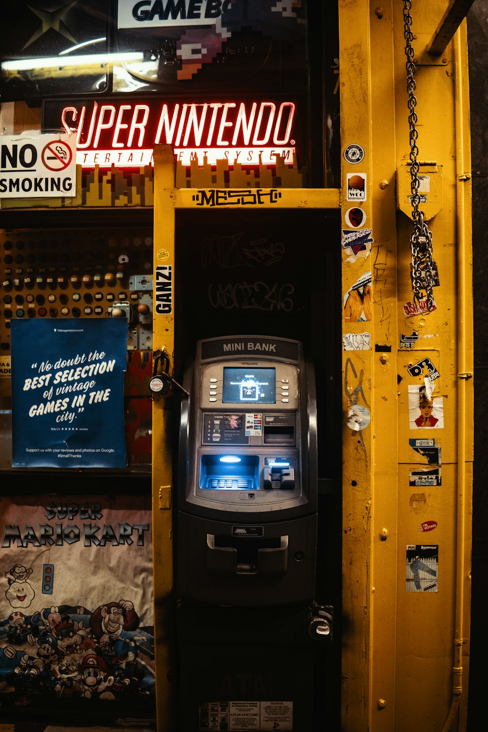 jouet de machine de guichet automatique de mini-banque gris et noir