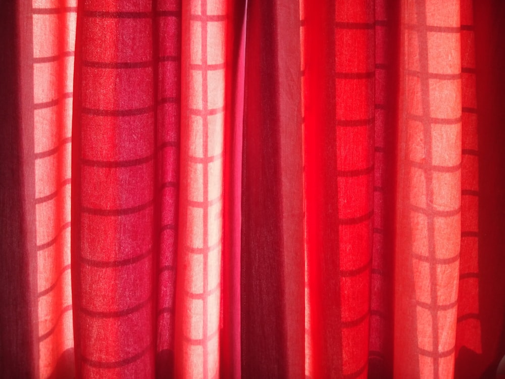 red curtain