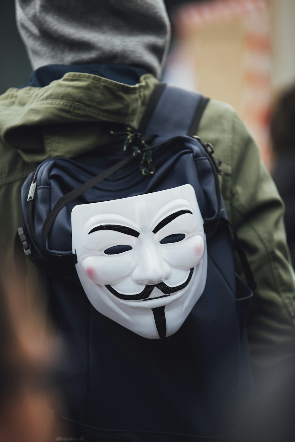 weiße Anonymous Maske