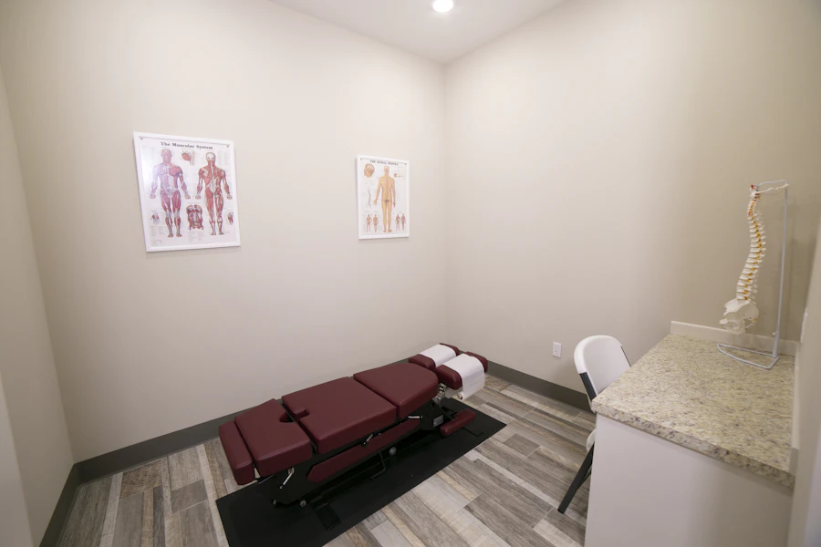 Outpatient treatment room interior
