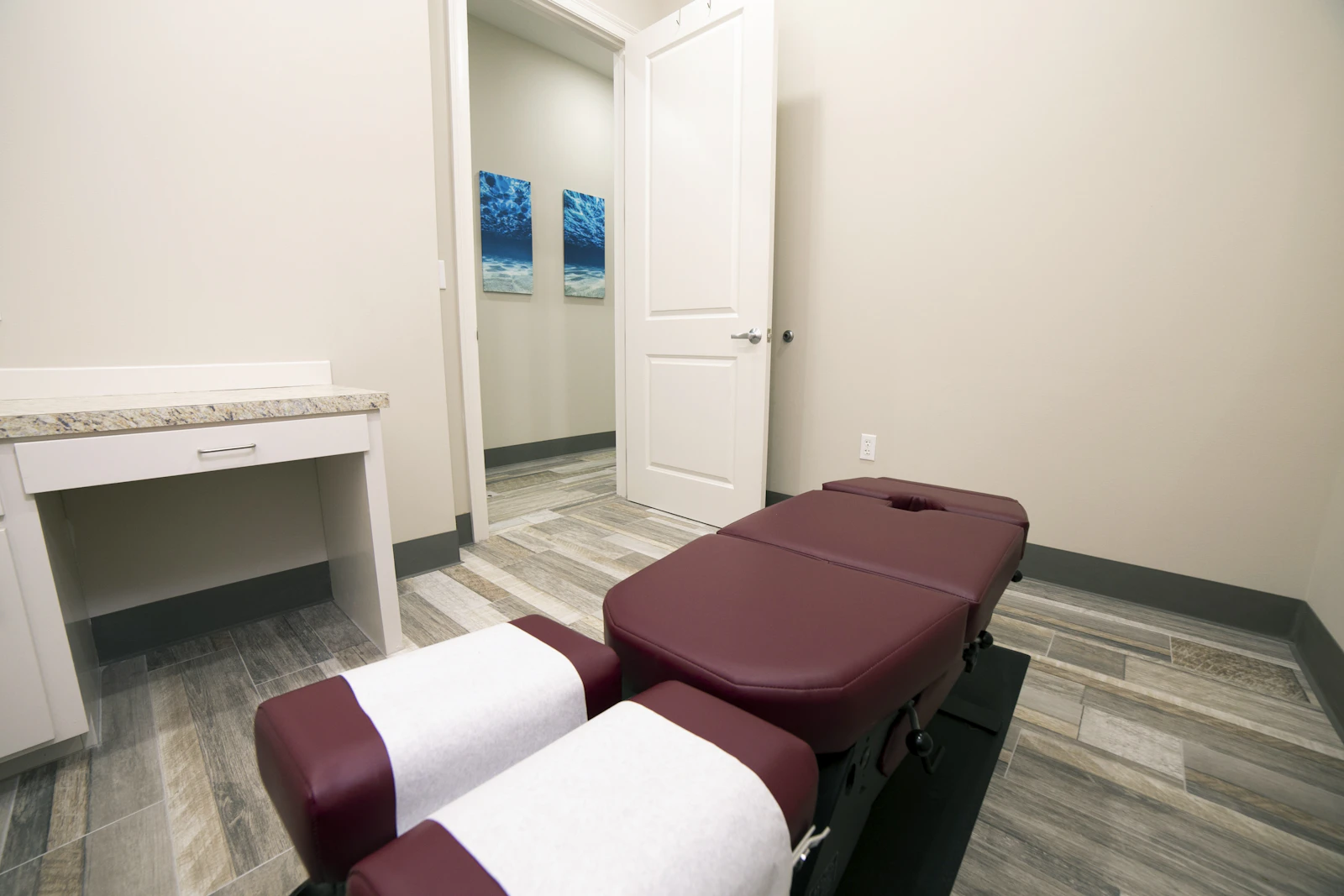 Cadre professionnel de massage et de soins spa