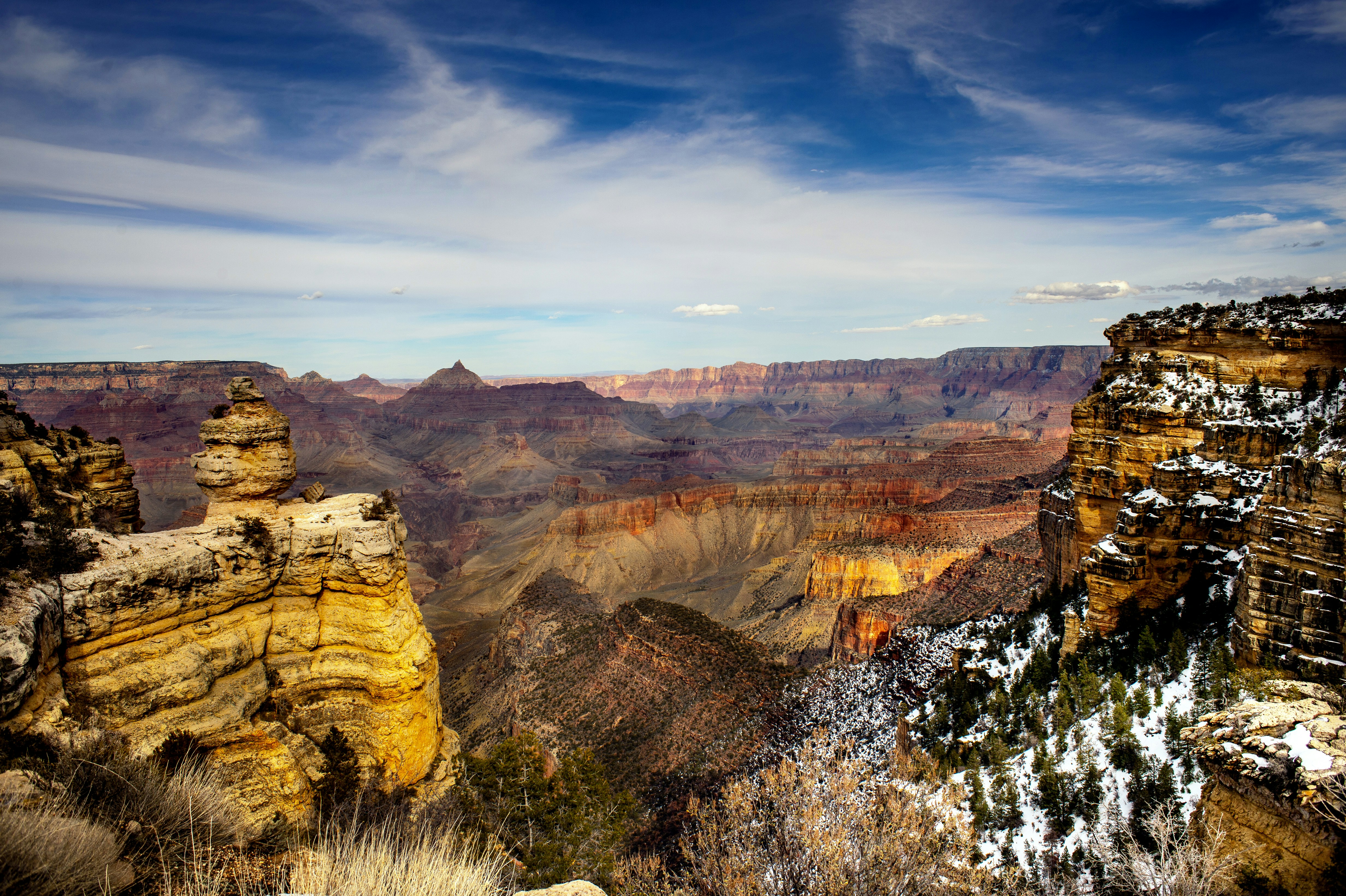 bird's eye photography of brown rock mountain