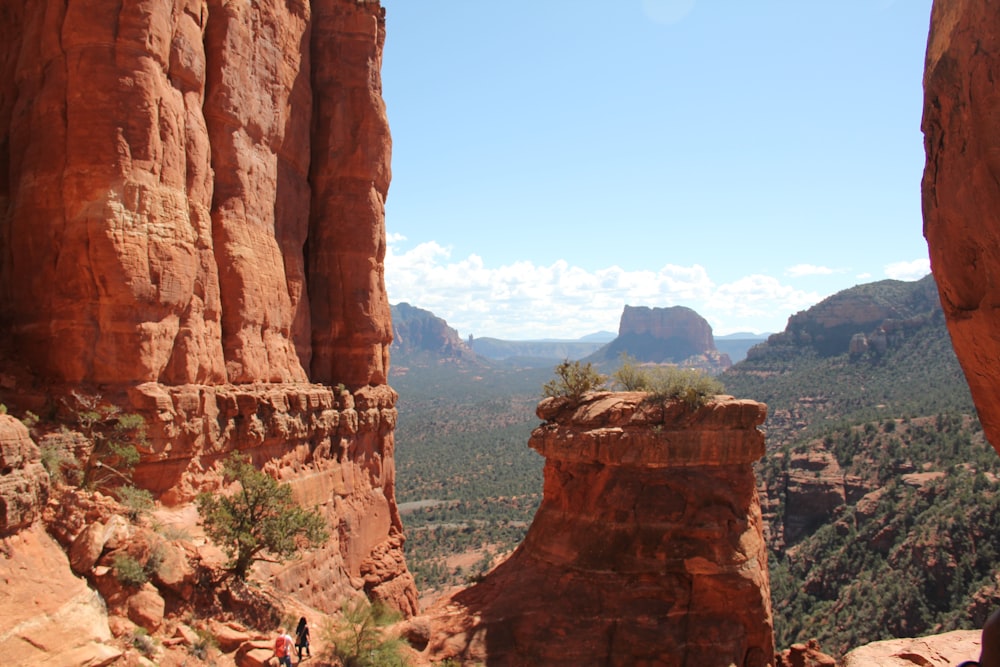 brown buttes in canyon