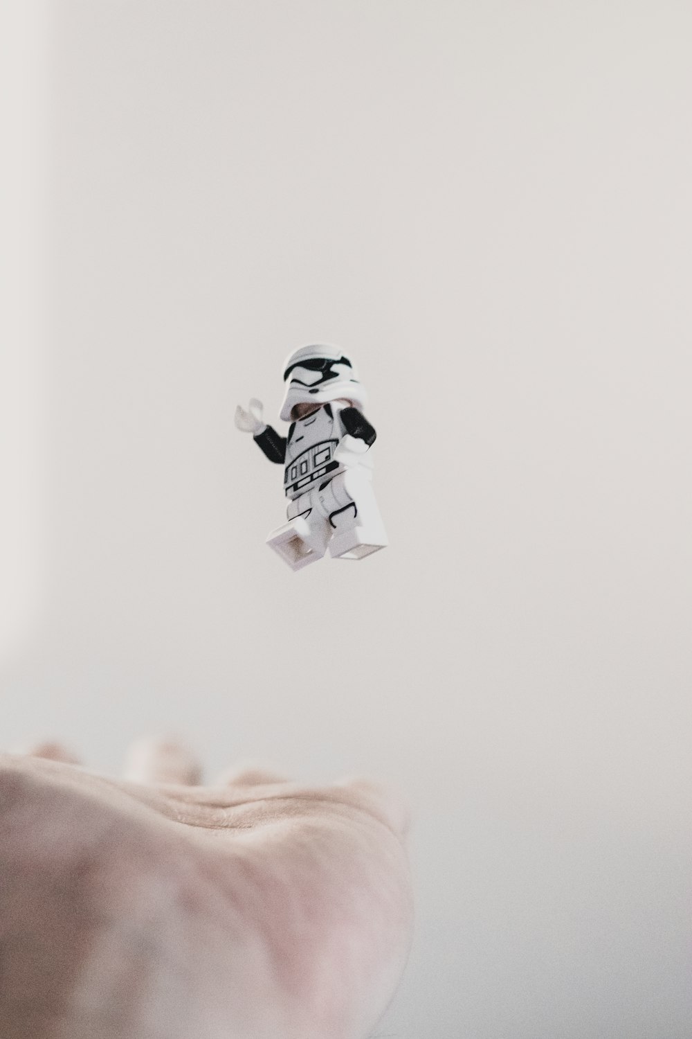 Storm Trooper figure on white surface