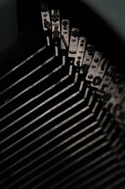 selective focus photo of typewriter
