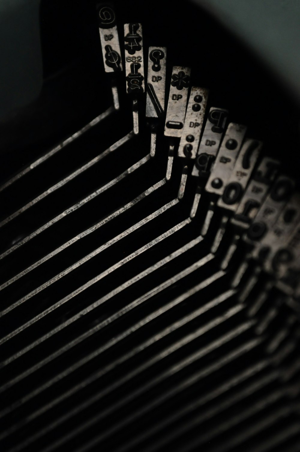 selective focus photo of typewriter