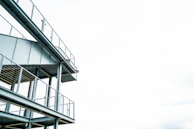 An elegant steel structure under construction, highlighting clean lines and industrial design.
