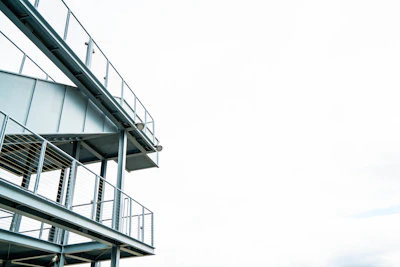 Finished custom steel structure showcasing clean lines and robust design.