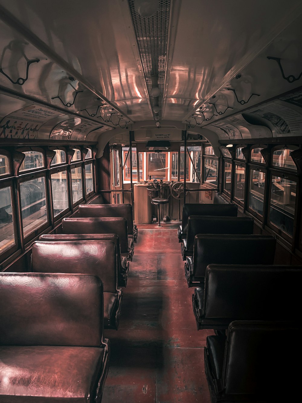 brown leather passenger seats inside vehicle