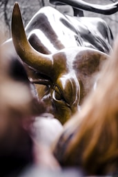 El toro de Wall St en la Ciudad de Nueva York