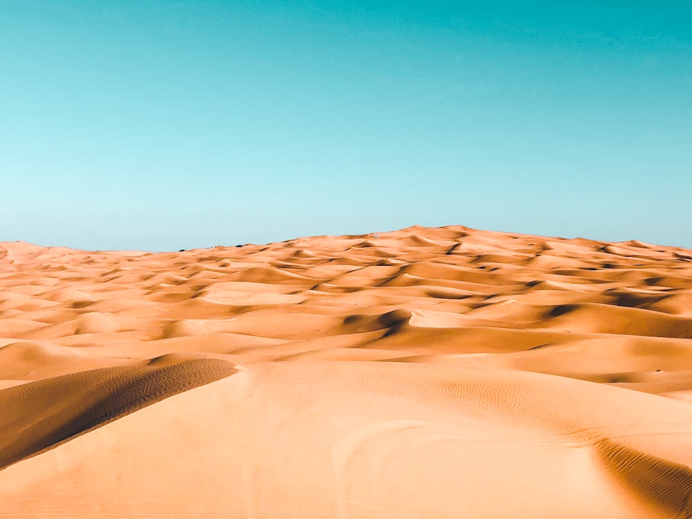 aerial photo of desert