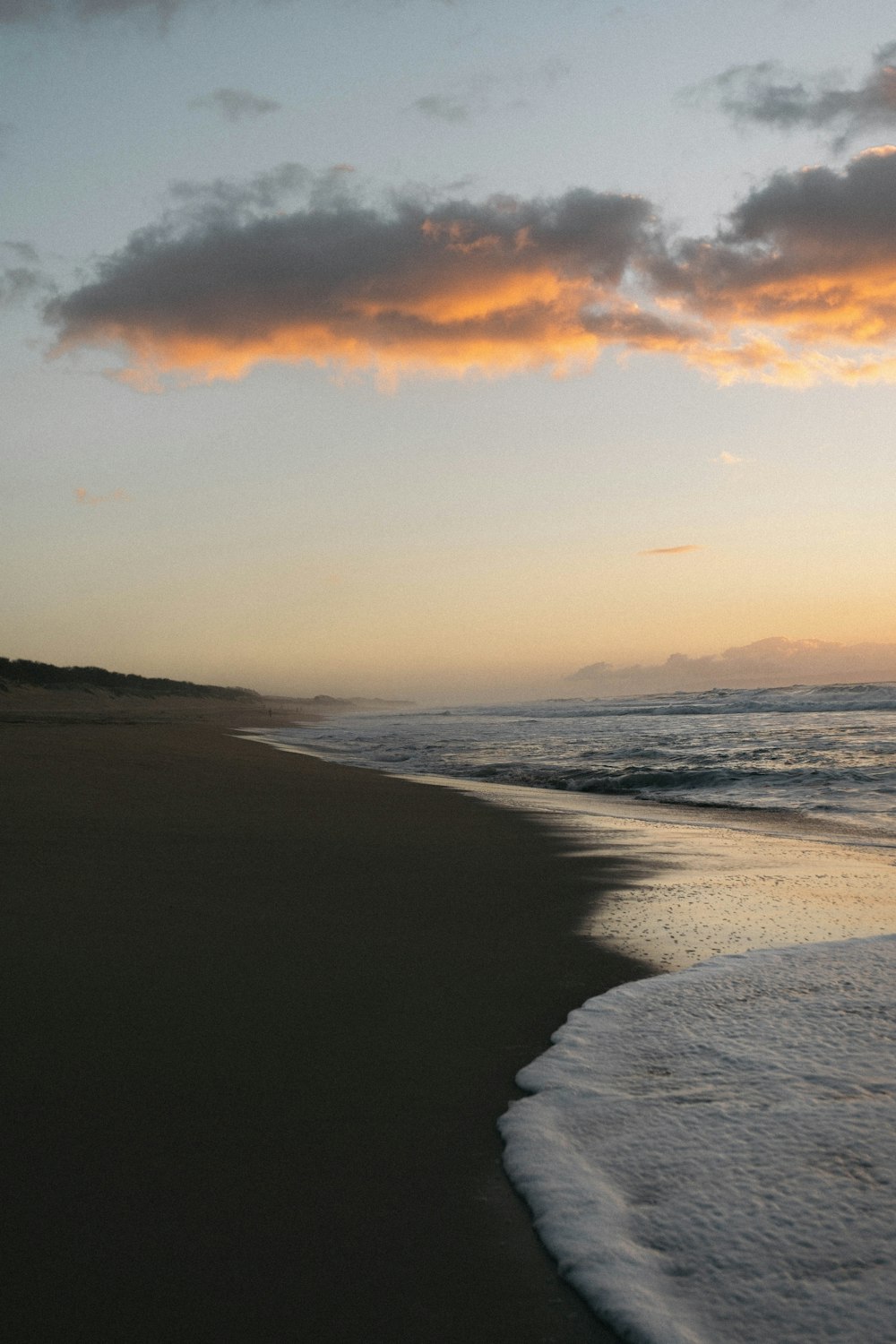 beach under white sky