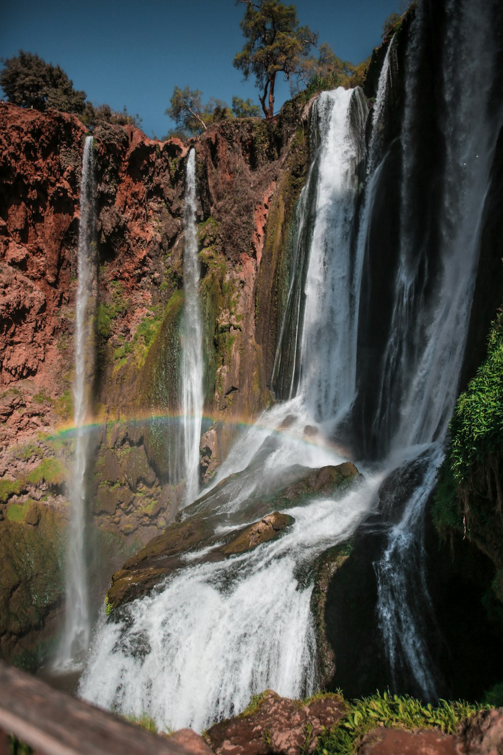 waterfalls at daytime