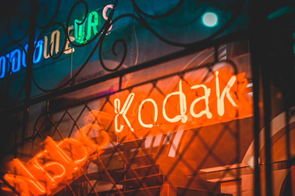 Kodak LED sign