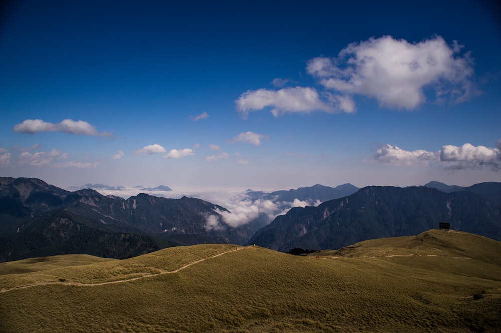 green and brown mountains