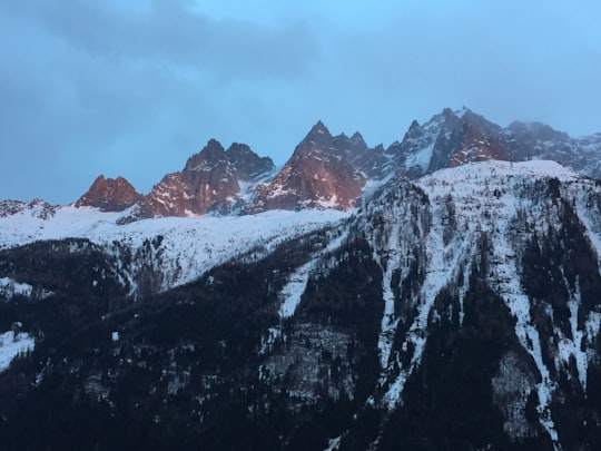 snow covered mountain in Chamonix France