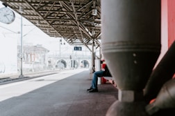person sitting outdoors