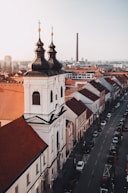 white and black concrete building