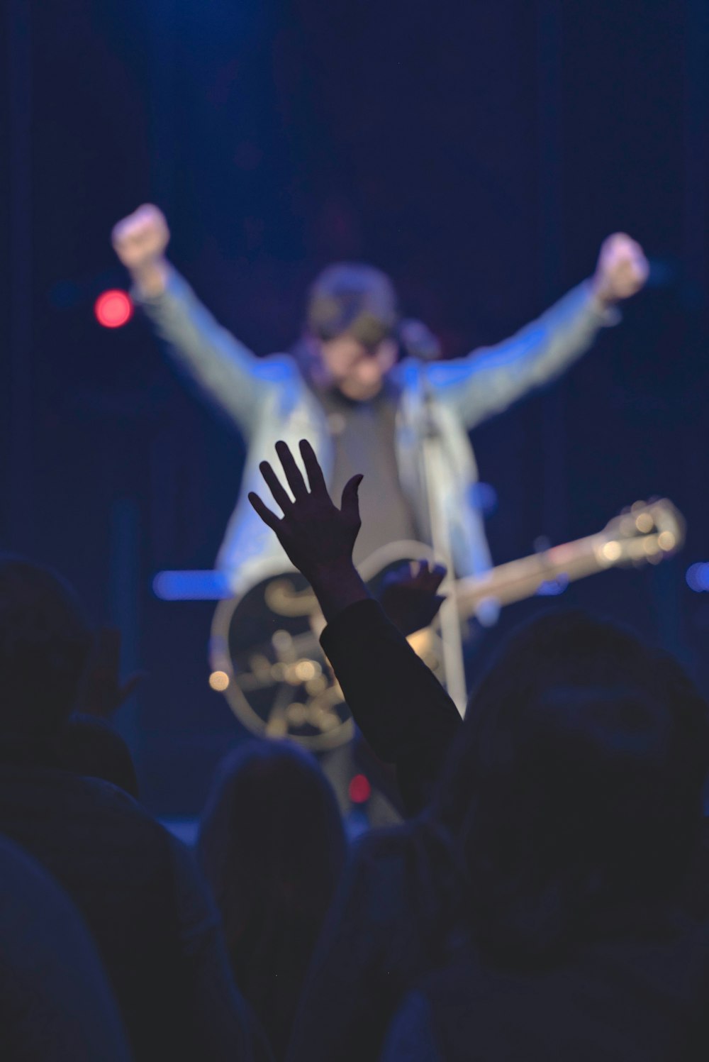 people raising hands