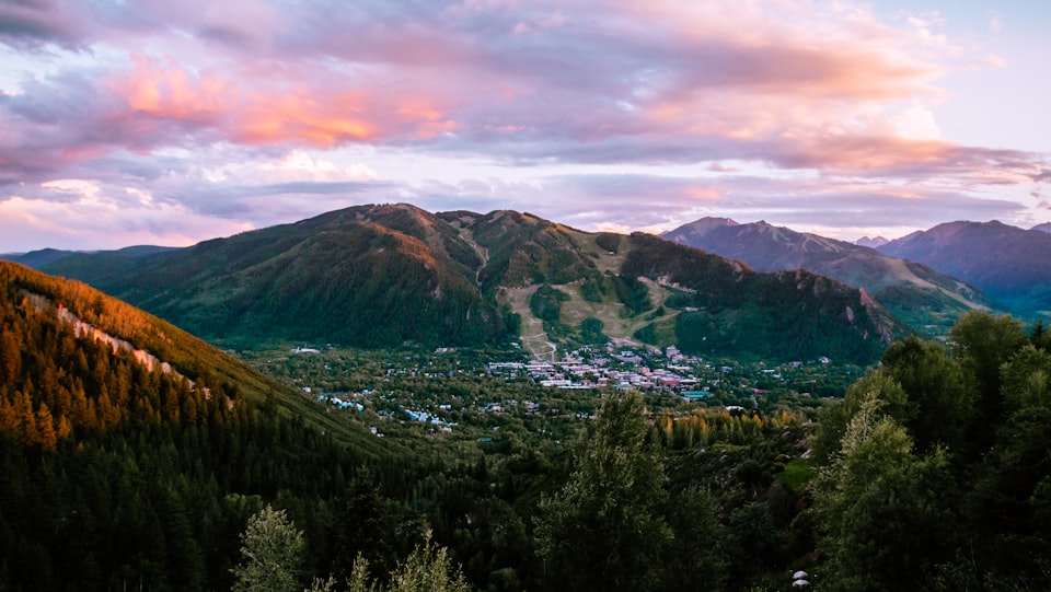 A view of the mountains in Aspen, Colorado