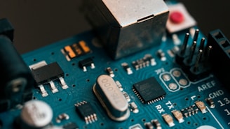blue circuit board