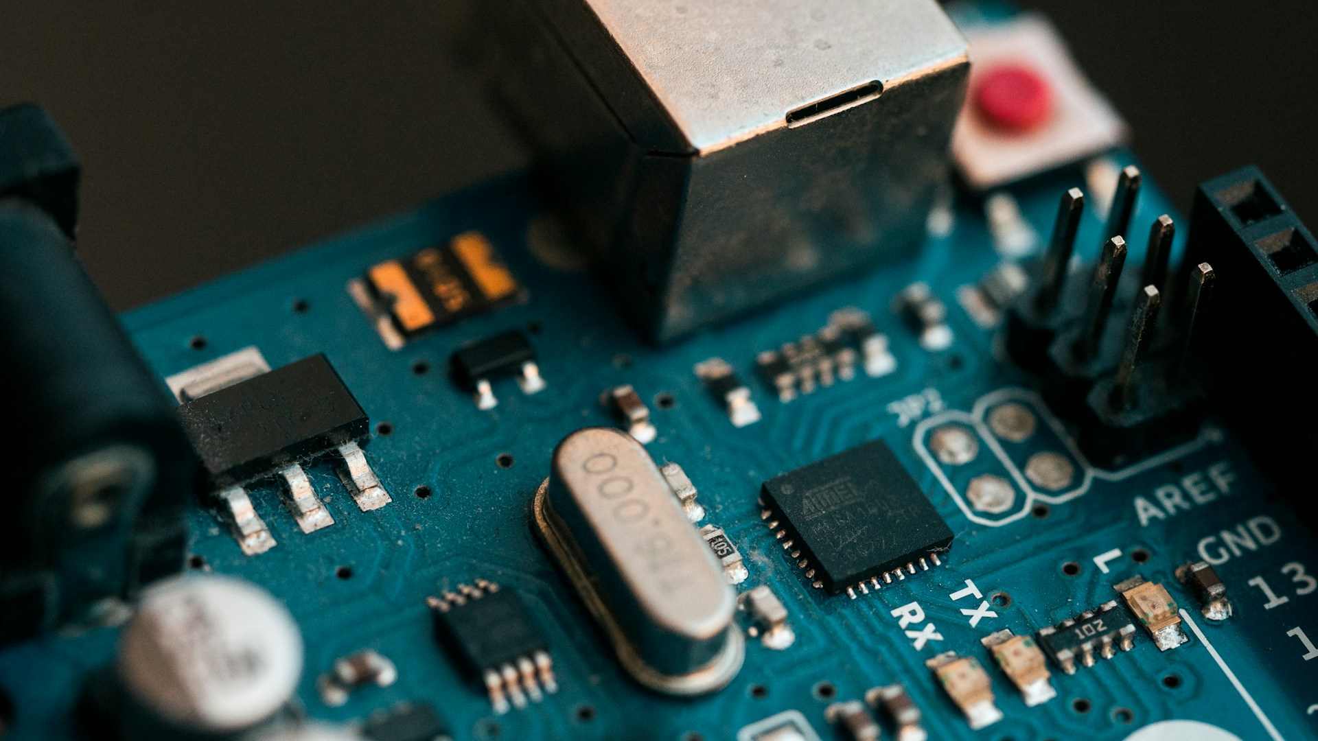 blue circuit board