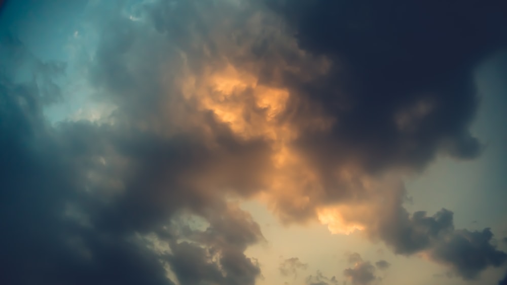 white and brown clouds