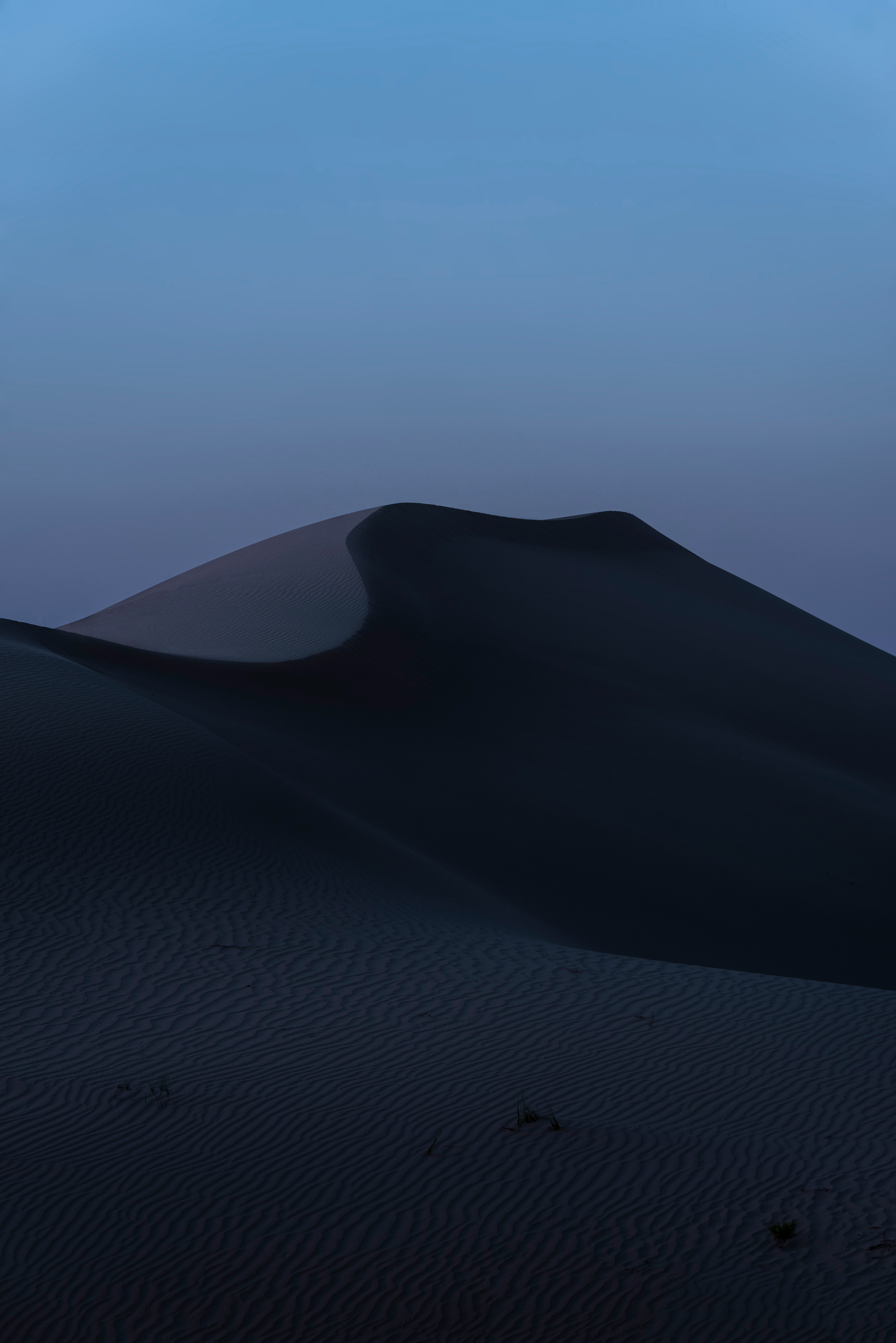 sand mountain at dusk