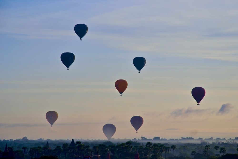 hot hair balloons flying