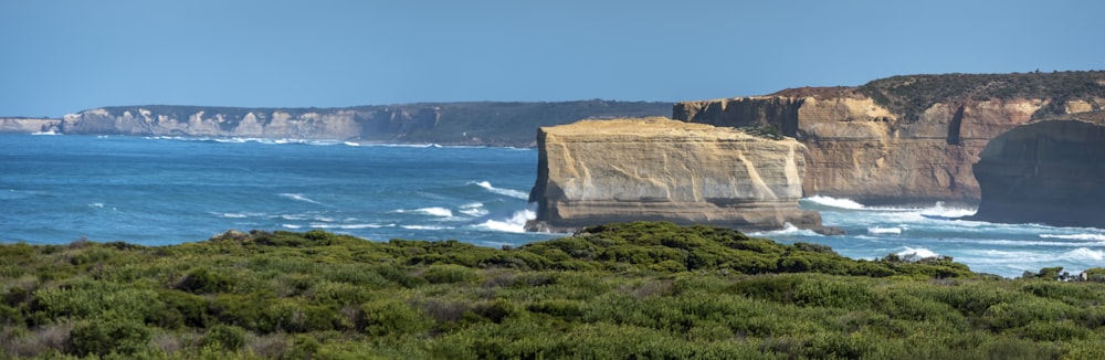 landscape photography of monolith