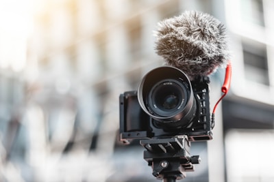 black Dslr camera