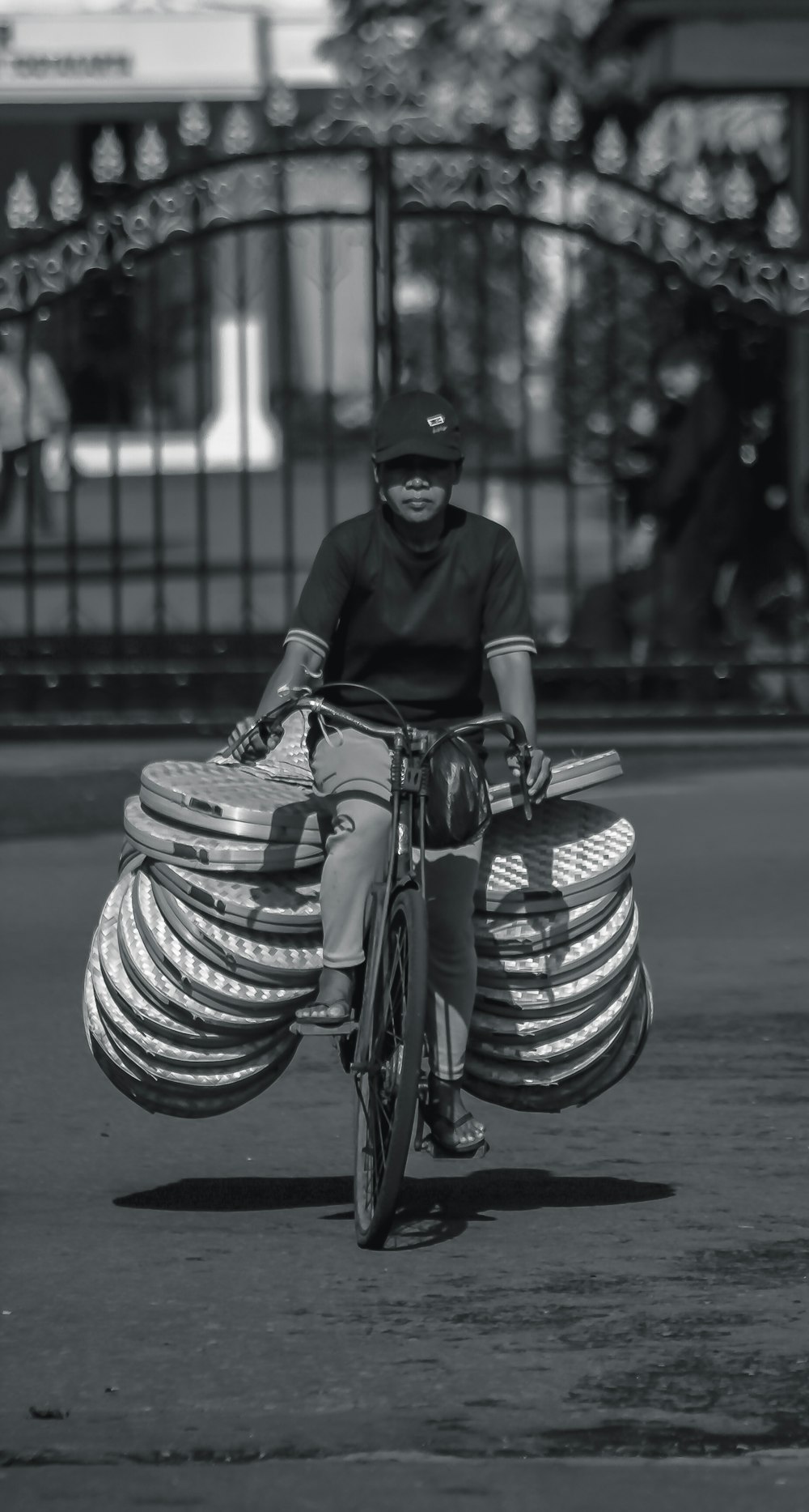 person riding bicycle