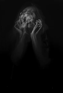 Murdered by Darkness Image woman's dark thoughts
