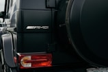 black AMG SUV parked