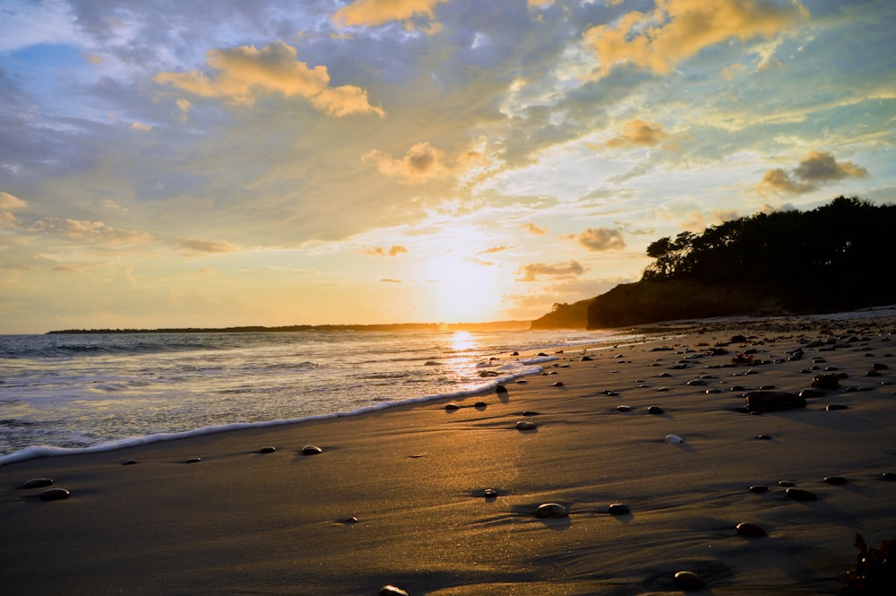 sea during golden hour