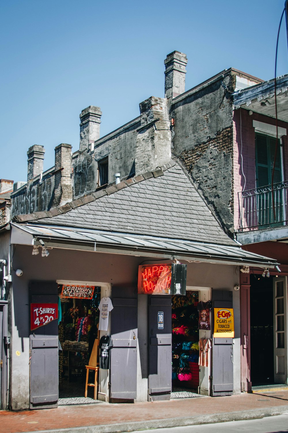 gray shop front