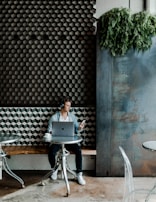 man sitting on chair