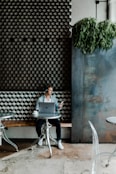 man sitting on chair