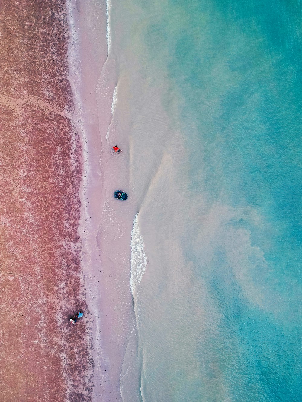 Photographie aérienne du bord de mer