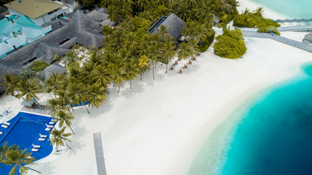 aerial beach island view